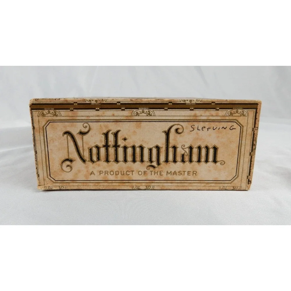 Vintage Nottingham Queens Cigar Box D Emil Klein Co Wood 1930s-40s